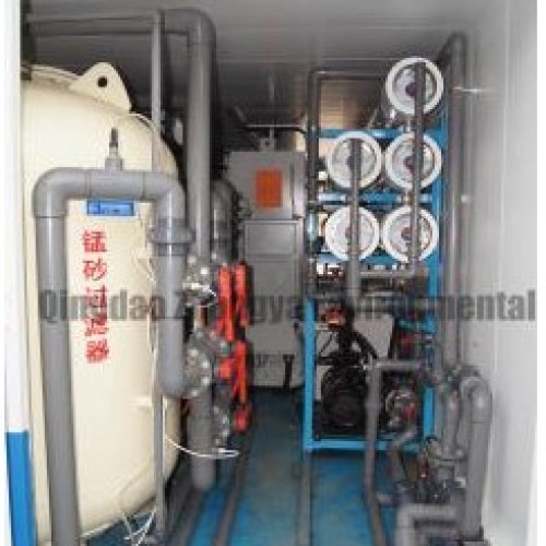 Inner containerized desalination system