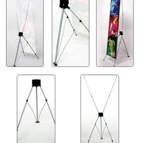 X banner stand,banner display,exhibit items,display system,promotional item