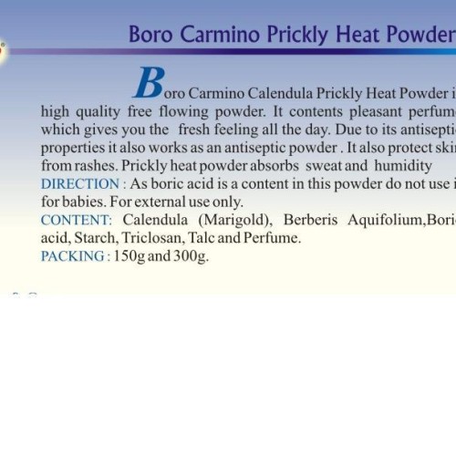 Carmino prickly heat powder