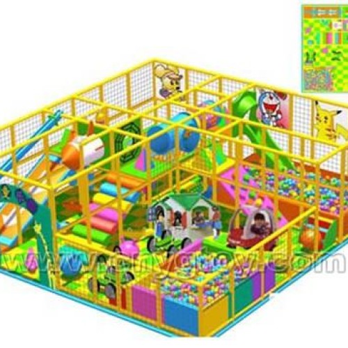 Double-ballpool indoor playground