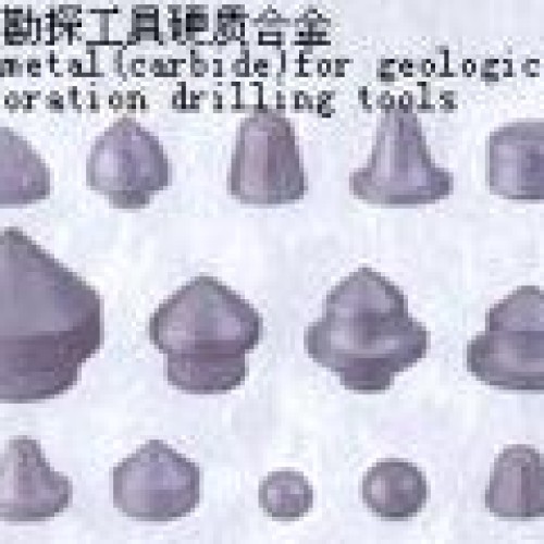 Hardmental carbide for geological exploration drilling