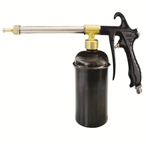 High pressure effervescent atomization oil gun