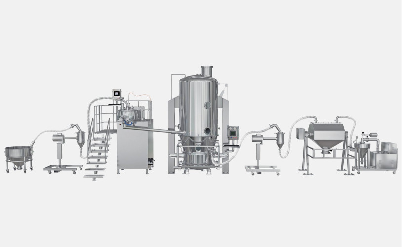 Rapid mixer granulator