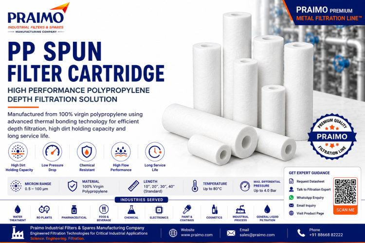 Pp spun filter cartridge