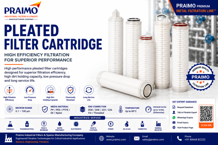Pleated filter cartridge