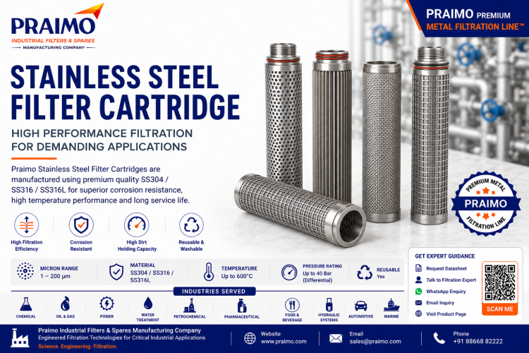 Stainless steel filter cartridge