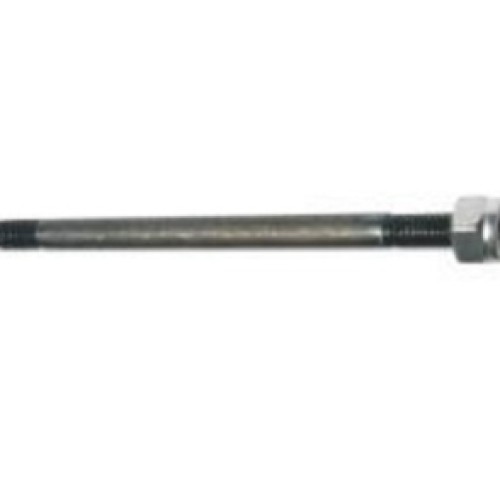 Hydraulic pump control valve lever with nut