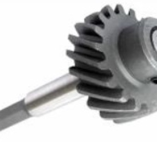Oil pump drive gear with shaft