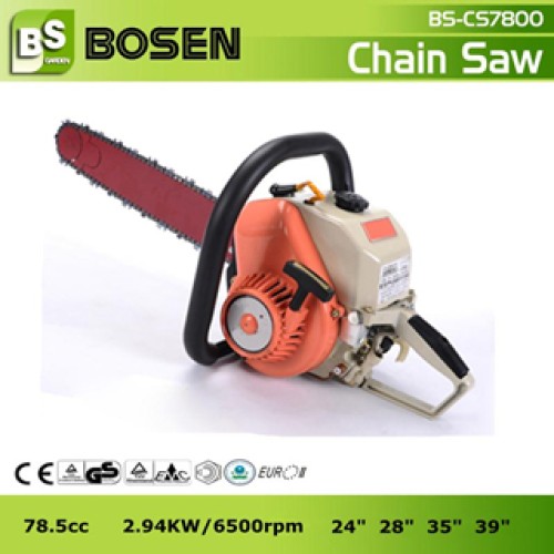 78cc gasoline chainsaw with ce approved