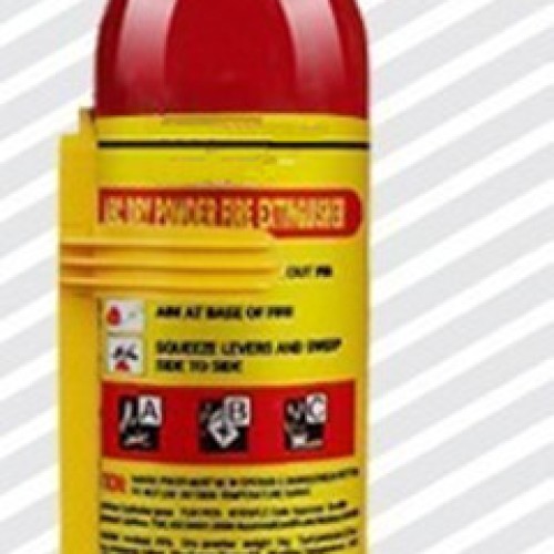 Dry powder fire extinguisher with aluminium cylinder