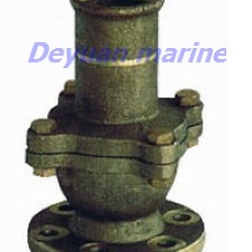 Marine flanged suction check valve