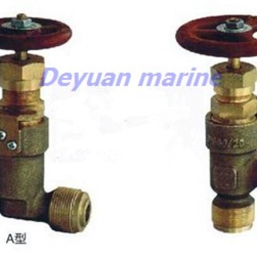 Marine male thread bronze stop check valve