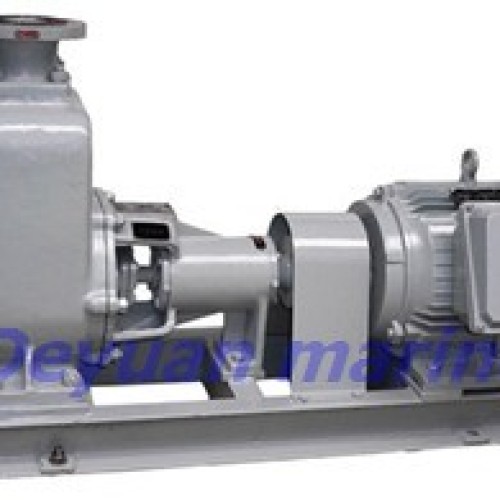 Marine horizontal self-priming centrifugal pump