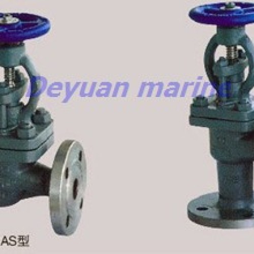 Marine flange cast steel boardside stop check valve