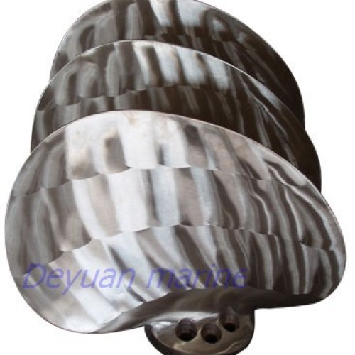 Marine main propulsion blade oblique propeller