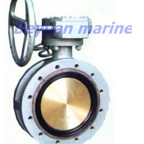 Double-eccentric center butterfly valve