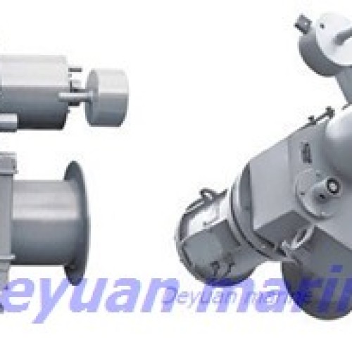 Electrical life boat winch
