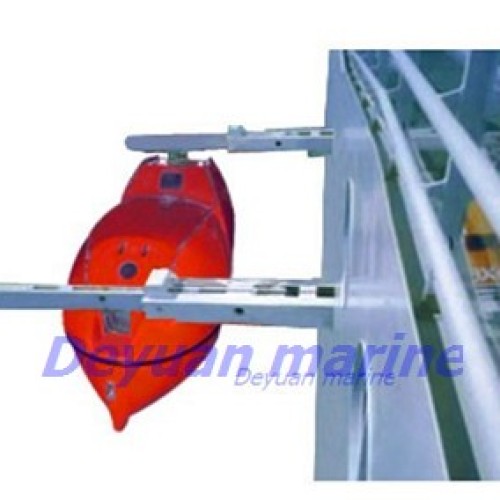 Telescopic type davit device