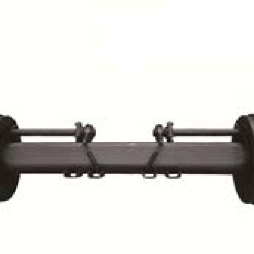 Semi-trailer drum/disc axle