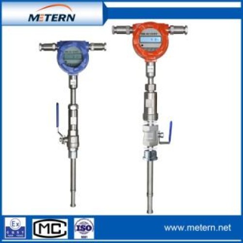 Thermal gas mass flow meter