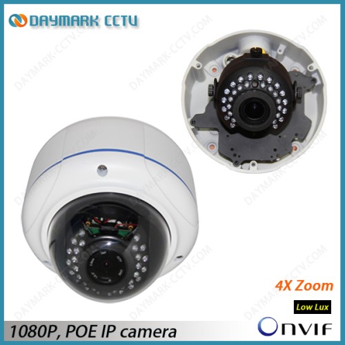 Hd 1080p ir waterproof ptz dome ip camera p2p plug and play