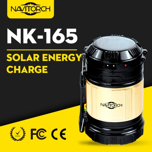 Dual recharging luminous way solar camping lantern (nk-165)