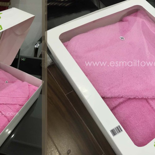 Terry bathrobe packed