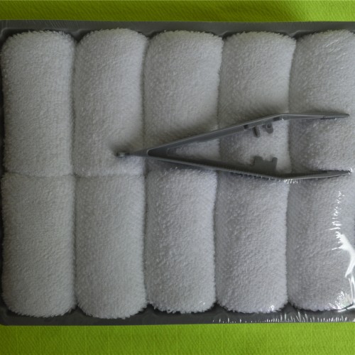 Disposable airline cotton towel