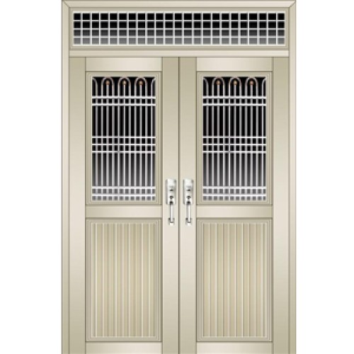 Champagne electrophoretic aluminium opening door