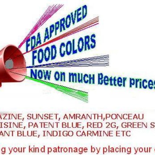 Half prices for food colors