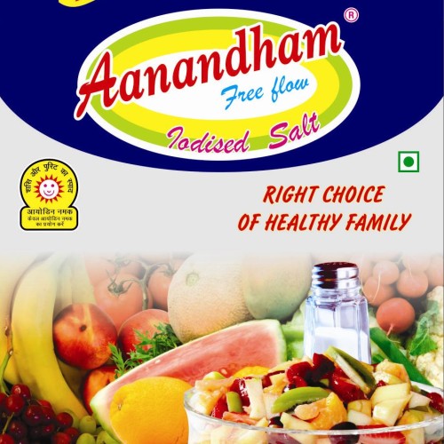 Aanandham brand iodised free flow salt