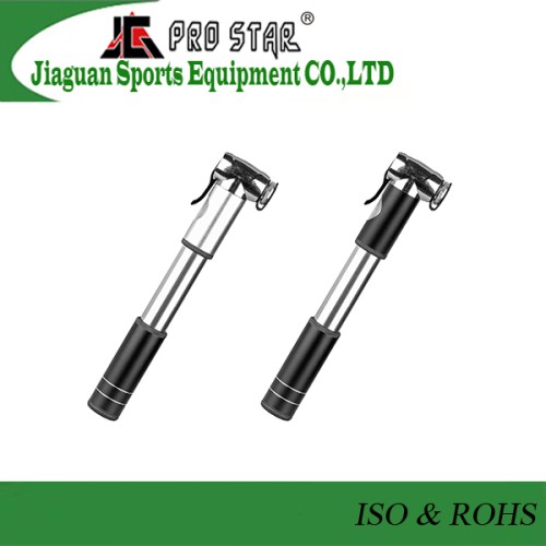 New design alloy mini bike pump with pressure gauge