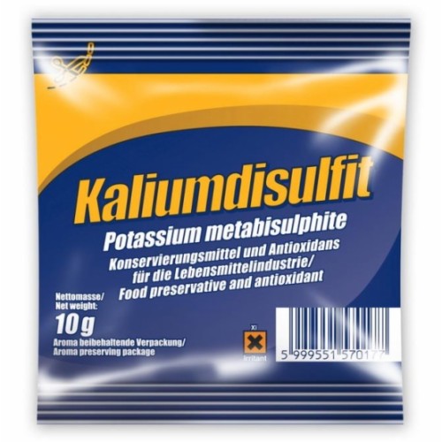 Potassium metabisulphite 10g / kaliumdisulfit 10g