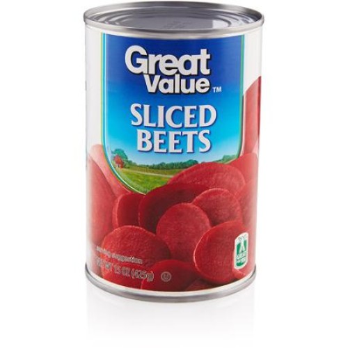 Great value canned sliced beets,