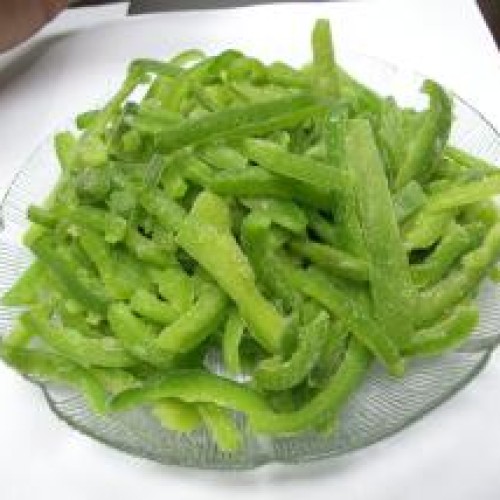 New frozen green pepper