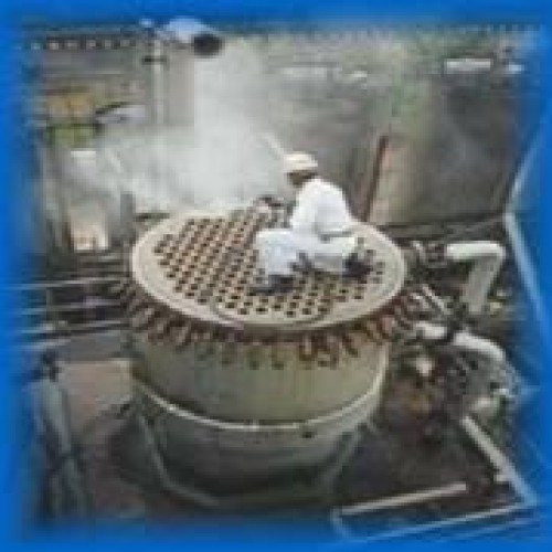 Heat exchanger con. evaporator tube - pipe cleaning