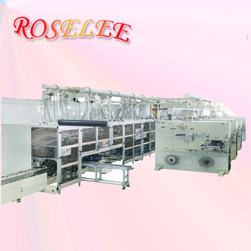 Advanced sanitary napkin production line