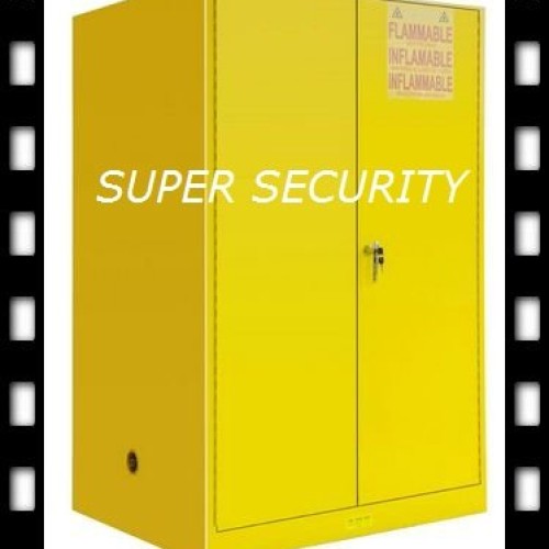 Vented laboratory metal flammable liquid storage cabinet with 55mm ( 2.2'' ) space