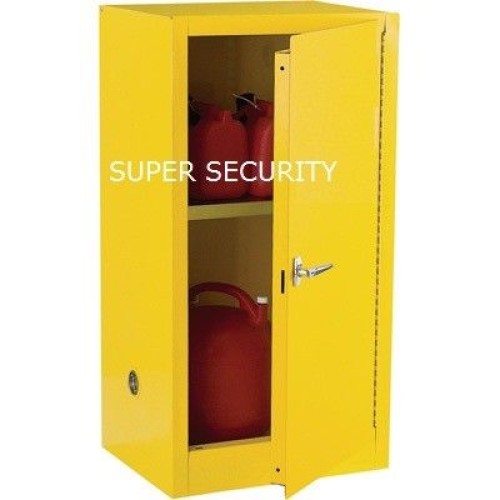 Lockable safety solvent / fuel flammable storage cabinet for class 3 liquids