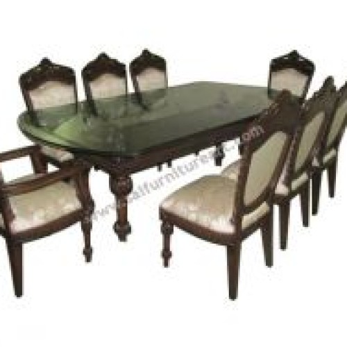 Glass dining table