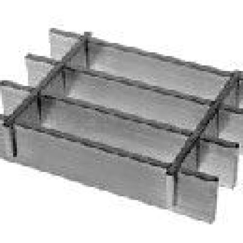 Press-locked steel bar grating