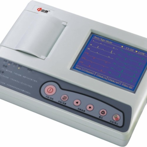 Color screen single channel ecg machine