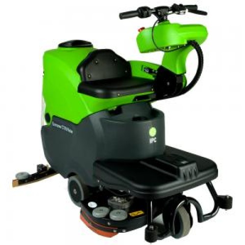 Ride-on scrubber dryer