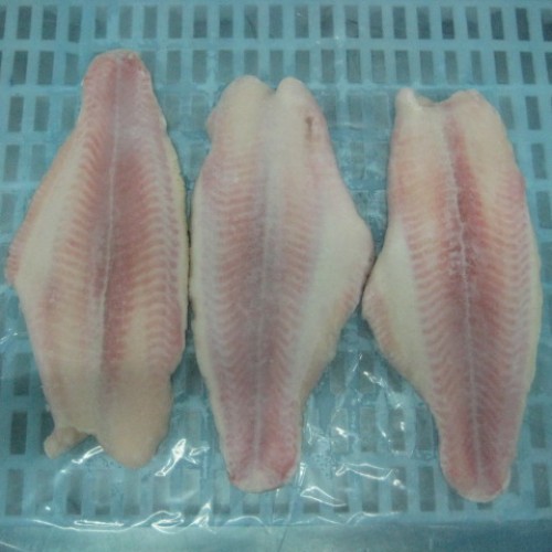 Frozen pangasius fillets untrimmed