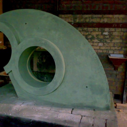 Precast prefired shapes