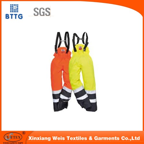 Manufacture cotton overalls cargo grey bib pants industrial safety workwear