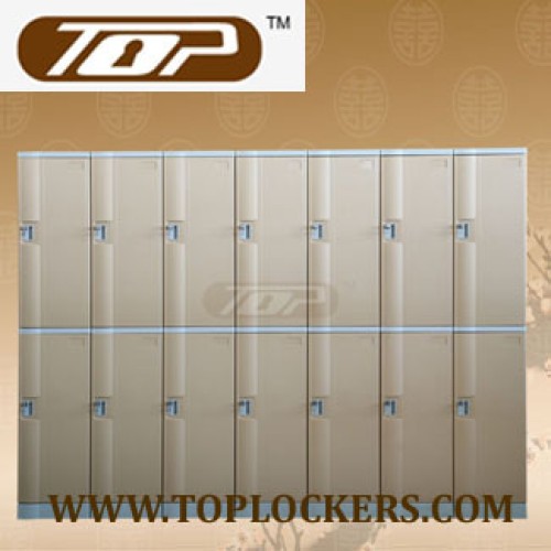 Double tier abs plastic cabinets, coffee color