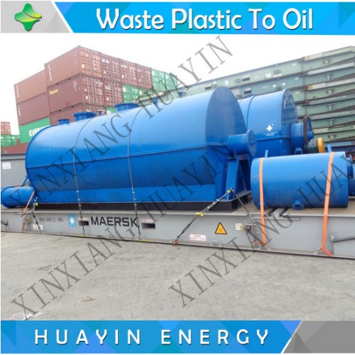 Waste plastic recycling to fuel oil machine