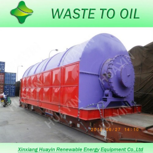 Hauyin brand waste plastic refining to oil machine with high oil rate