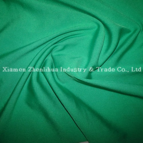 Polyester lycra single jersey knitting fabrics, green